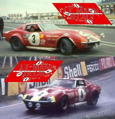 Decals Corvette C3 Le Mans 1968 1:32 1:24 1:43 1:18 Chevrolet Decals • £8.86