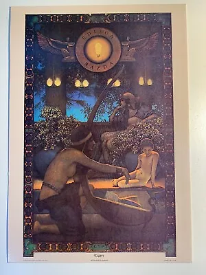 Maxfield Parrish Print  Egypt  7  X 10  Litho On Card Stock Vibrant Colors Adv. • $6