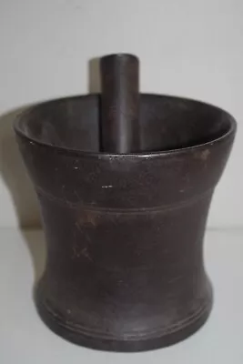(3) Awesome Vintage Old Heavy Mortar & Pestle Black Cast Iron • $120