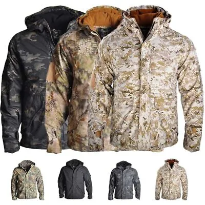 Mens Waterproof Tactical Jacket Windbreaker G8 Camo Hooded Military Field Jacket • $52.49