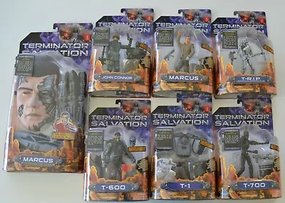 Terminator Salvation Action Figures X 6 Plus Marcus  -Mask & Glove Gear Set 2009 • $195