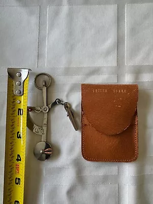 Vintage Pocket Letter Scale W/ Leather Pouch 0-1 Oz. Made In Germany • $15