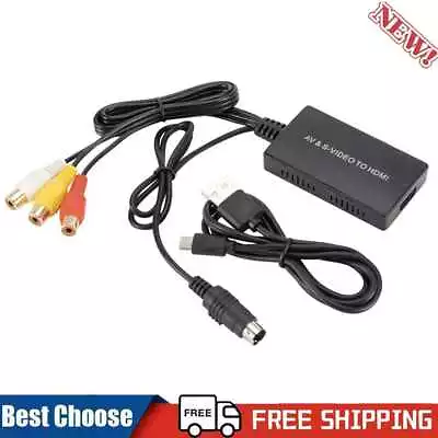 £9.71 • Buy RCA AV S-Video To HDMI-compatible Converter Audio Video Adapter For DVD HDTV STB
