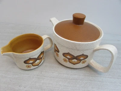 £8 • Buy Royal Worcester Palissy Kalabar Tea Pot And Milk Jug Retro