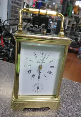 Vintage French L'epee Grande Striking Repeater Alarm Carriage Clock • $1555