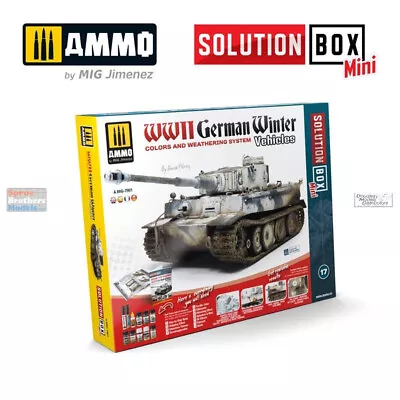 AMM7901 AMMO By Mig Solutions Box Mini - WW2 German Vehicles Winter Colors And • $169.73