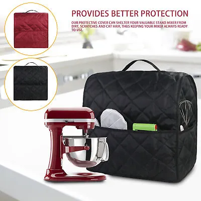 Stand Mixer Cover Dust-Proof With Pockets Handle Protective For Kitchenaid Mixer • $16.75