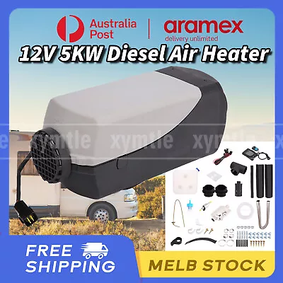 5KW 12V Diesel Air Heater Tank Remote Control Thermostat Caravan Motorhome RV AU • $97.99