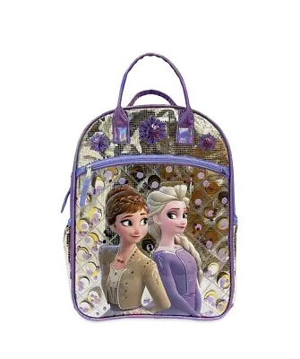 Disney Frozen 2 Girls' Top Handle Purple Sparkles Backpack • $17.95