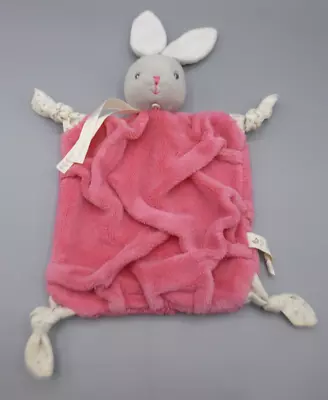 Kaloo Plume Pink Raspberry Bunny Rabbit Baby Comforter Blankie Soother Blanket • £19.99