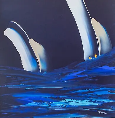 £1800 • Buy Duncan Macgregor -rough Seas- Boat Seascape, Original Acrylic Painting, Signed