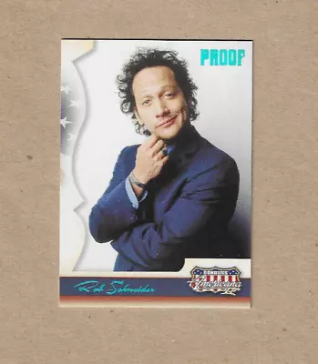 Rob Schneider #'d 096/100 2008 Donruss Americana II #114 Proof • $3.51