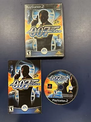 James Bond 007 In Agent Under Fire (PlayStation 2 PS2) Complete CIB Black Label • $8.99