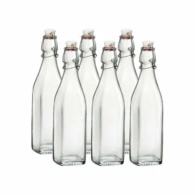 $58.75 • Buy Bormioli Rocco 33.75oz Swing Top Glass Bottles | 6-pack