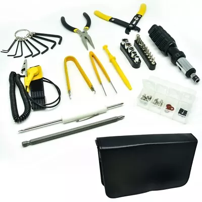 34 In 1 Computer Repair Hand Tool Set Kit Screwdriver Tweezer Bits Hex PC Laptop • $43.50