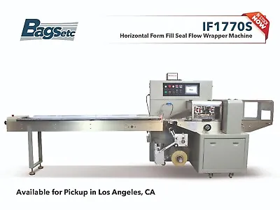 Bags Etc IF1770S Full Servo Flow Wrapper Packaging Machine For Larger Products • $24329.95