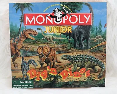 Vintage 1998 Monopoly Junior Dig N' Dinos Complete NEW Out Of Shrink Wrap • $49.99