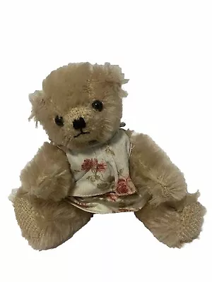 Vintage Laura Ashley Mother & Child MOHAIR TEDDY BEAR 7  Tall Adorable Doll Toy • $10.55