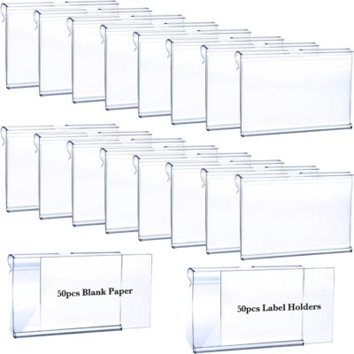 £8.70 • Buy Label Holders Merchandise Sign Display Holder Ticket Display Holder For Shop