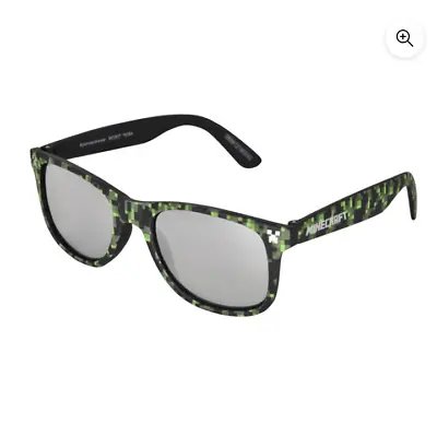 Mojang Minecraft Creeper Boys Green & Black 100% UV Protection Sunglasses Age 3+ • $7.98