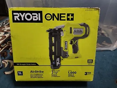 $135 • Buy Ryobi ONE+ 18V 16-Gauge Cordless AirStrike Finish Nailer (Tool Only)