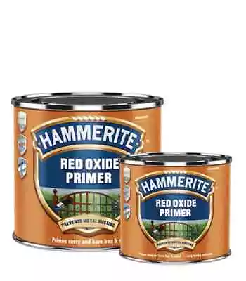 Hammerite Red Oxide Primer For Metal Iron And Steel 250ml & 500ml • £6.69