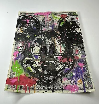 Chris Boyle Money Art Real Dollar 1/1 Mickey Mess + COA • $0.01