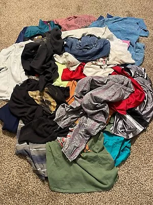 27 Qty Vintage Lot Men's T Shirts Pants Sweater Clothes + WHOLSALE Bundle • $54.99