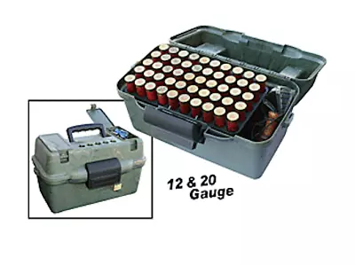 MTM Deluxe Shotshell Case Field Box 12/20 Gauge Holds 100-rounds • $44.36