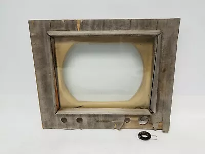 Vintage 1950s RCA Victor Television Front Outer Glass + Inner Plastic W/ Dial • $199.99