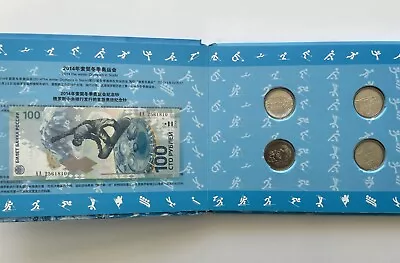 Sochi 2014 Winter Olympic Commemoratine Bank Note Coin Set • $48