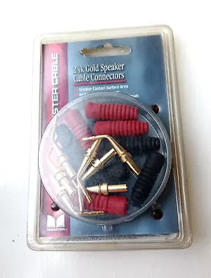 £8.99 • Buy Monster Cable 24k Gold Speaker Connections Twist Crimp  4 Pairs AGP R-H EU