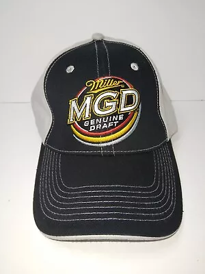 Miller MGD Genuine Draft Black And Grey Ball Cap. Adjustable Strap. • $17