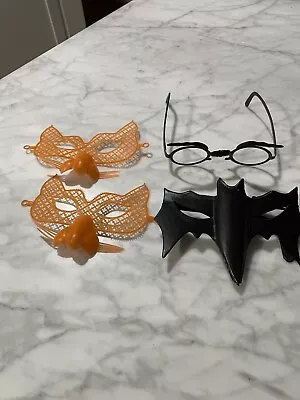 Lot Of  4 Old Vintage Halloween  Costume MASKS - Hong Kong 1970 • $5