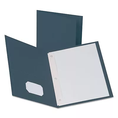 Oxford Twin-Pocket Folders With 3 Fasteners Letter 1/2  Capacity Dark Blue • $26.66