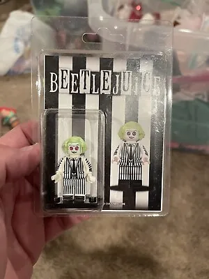 NEW LEGO BEETLEJUICE MINIFIG Halloween Minifigure Custom In Package • $50.58