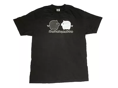 Vintage Y2K Monokuro Boo San-X Japan Monochrome Pig Anime Characters T-Shirt - L • $44.99