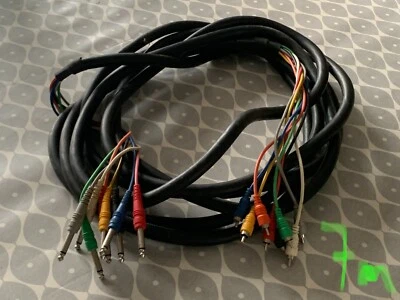 £20 • Buy 7M 8 Way Multicore Looms RCA Phono To 1/4  Jack