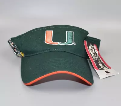 Miami Hurricanes Adjustable Strapback Visor Cap Hat - NWT • $29.95