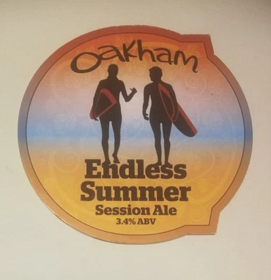 £1.50 • Buy Beer Pump Clip Badge Front OAKHAM Brewery ENDLESS SUMMER Cask Real Ale