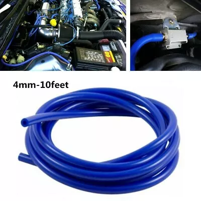 10 Feet Blue ID:5/32 (4mm) Fuel Air Silicone Vacuum Hose Line Tube Pipe  • $11