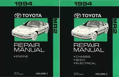 1994 Toyota MR-2 Shop Service Repair Manual Book Engine Drivetrain OEM • $146.11