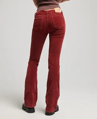 £19.50 • Buy Superdry Womens Low Rise Velvet Flare Jeans Size 32/32