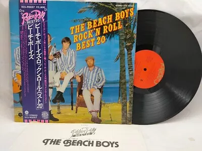 BEACH BOYS Japan 1977 Original ECS-90057 Ex LP+Obi ROCK 'N ROLL BEST 20 • $19.95