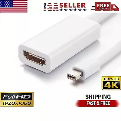 Mini Display Port DP To HDMI Adapter Cable For MacBook Thunderbolt Pro Air Mac • $2.35