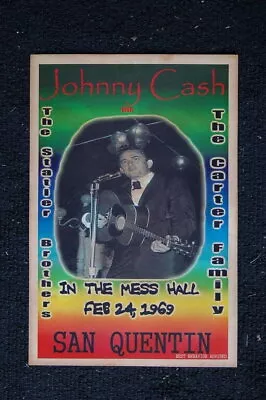 92719 Johnny Cash 1969 San Quentin The Statler Brother Wall Print Poster AU • $40.65