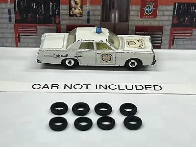 Matchbox Lesney 1968 Mercury No 55D Or 73 White Police Car (Tires ONLY) • $5
