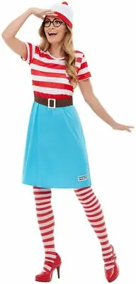 £51.50 • Buy Where's Wally? Wenda Costume, Womens Fancy Dress/Book Week, UK Size 16-18