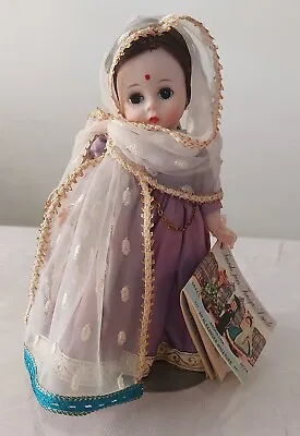 Vintage 1980s Madame Alexander 8  Girl Doll India #575  • $65