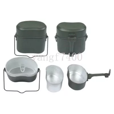 Us Army Canteen Lunch Box Military Mess Kit Travel Cook Camping Hiking Cookware • $26.39